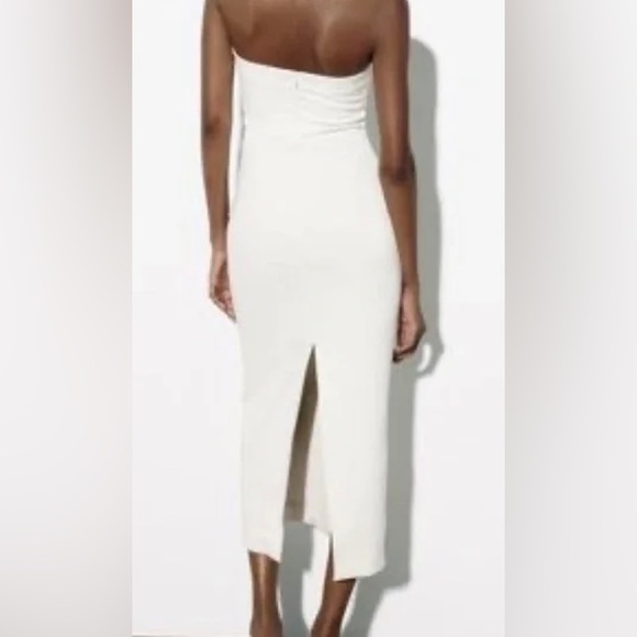 Zara strapless midi dress - Picture 6 of 8
